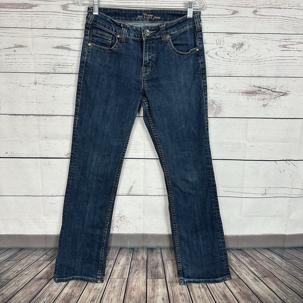 Cowgirl Tuff Jeans Womens 28 Blue Bootcut Red Rocks‎ Western Rodeo Thick Stitch